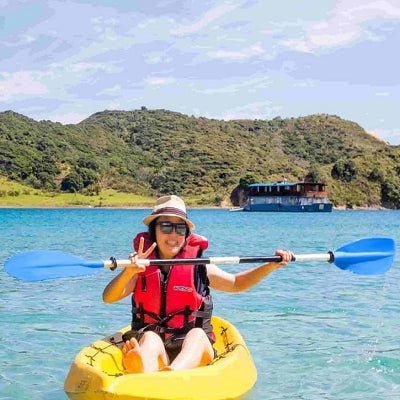 Pagaie kayak - Double - HeadPaddle™ - Bleu - Sunsetsports pêche