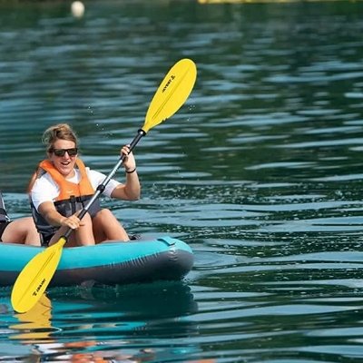Pagaie kayak - Double - HeadPaddle™ - Jaune - Sunsetsports pêche