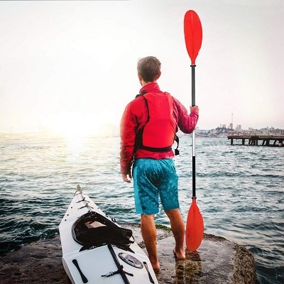 Pagaie kayak - Double - HeadPaddle™ - Rouge - Sunsetsports pêche