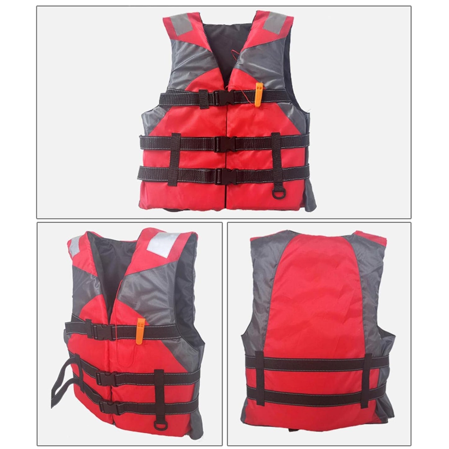 Gilet de sauvetage - AdultsLifeJacket™ - Rouge - Sunsetsports pêche