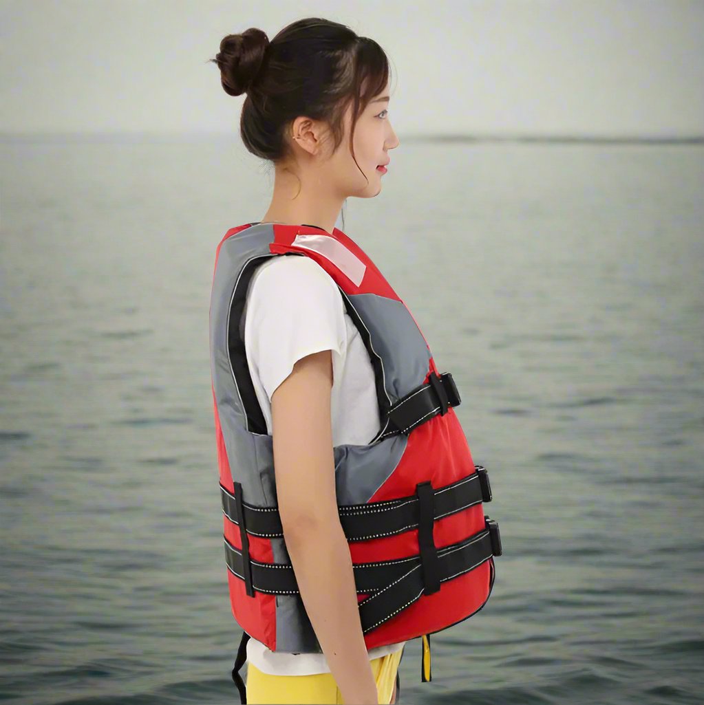 Gilet de sauvetage - AdultsLifeJacket™ - Rouge - Sunsetsports pêche