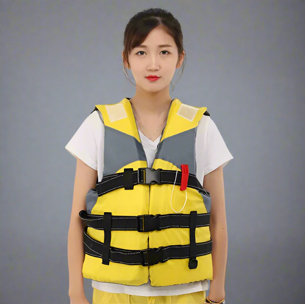 Gilet de sauvetage - AdultsLifeJacket™ - Jaune - Sunsetsports pêche